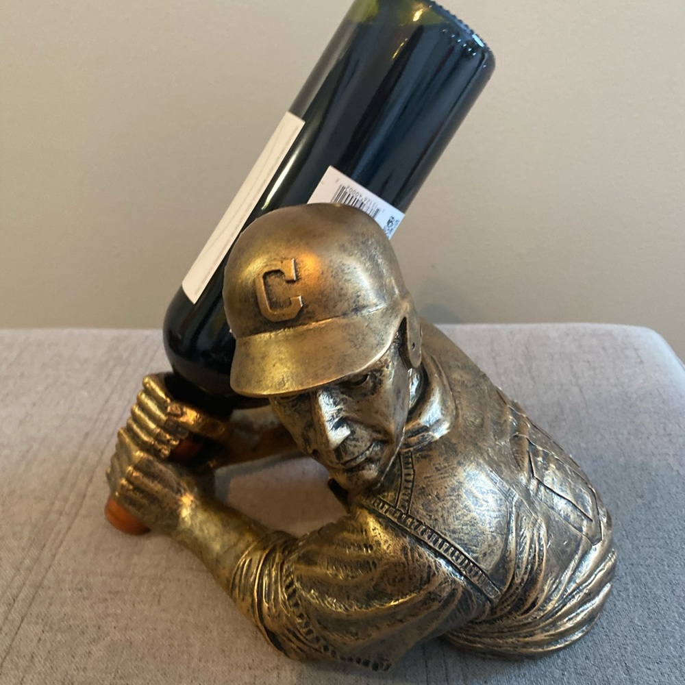 Cleveland MLB Baseball Player Wine Holder